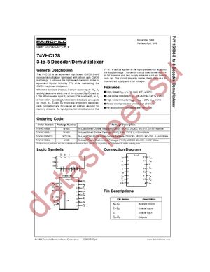 74VHC138MTC datasheet  